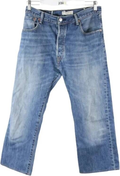 Givenchy Pre-owned Voldoende katoenen jeans Blauw Dames