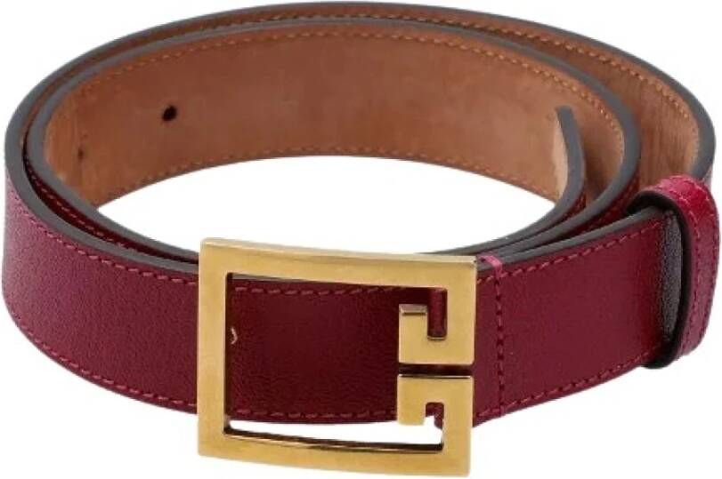 Givenchy Pre-owned Voldoende lederen riemen Bruin Dames