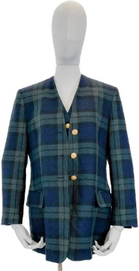 Givenchy Pre-owned Wool outerwear Blauw Dames