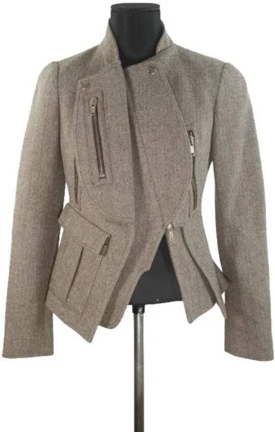 Givenchy Pre-owned Wool outerwear Bruin Dames