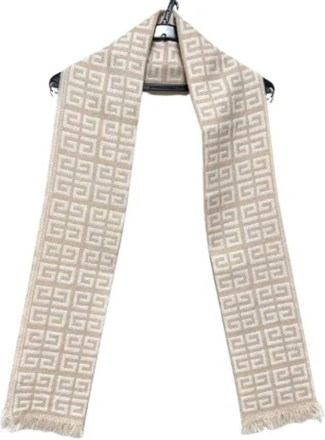 Givenchy Pre-owned Wool scarves Beige Dames