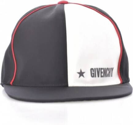 Givenchy Print logo bicolor cap Zwart Heren