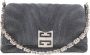 Givenchy Crossbody bags Small 4G Soft Bag Quilted Denim in grijs - Thumbnail 1