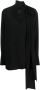 Givenchy Zwarte Zijden Overhemd met Afneembare Kraag Zwart Dames - Thumbnail 4