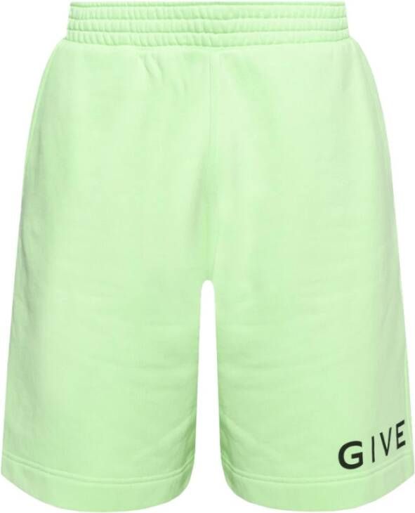 Givenchy Archetype Print Shorts Green Heren