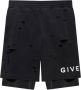 Givenchy Bermuda Shorts met Vernietigd Effect Black Heren - Thumbnail 1