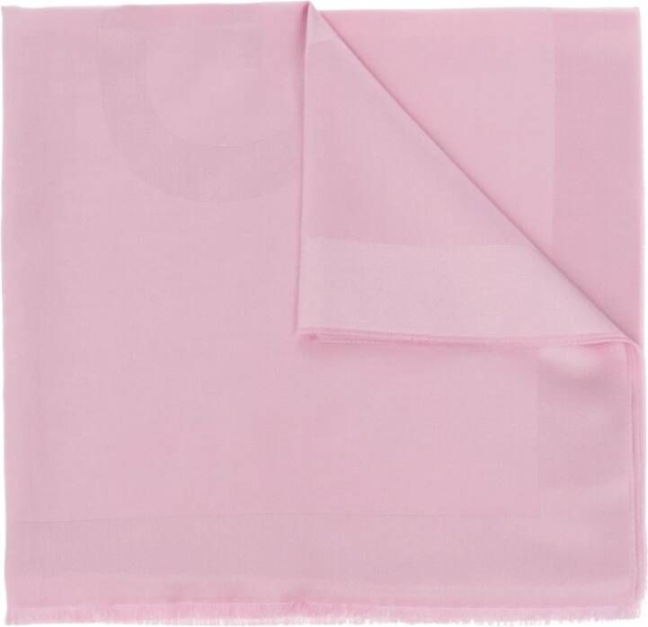 Givenchy Sjaal met logo Roze Dames