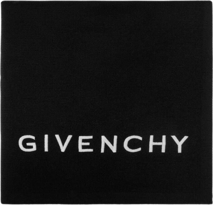 Givenchy Sjaal met logo Zwart Dames