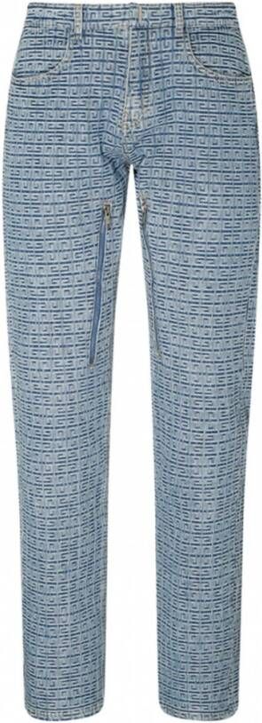 Givenchy Slim-Fit 4G Denim Jeans Blauw Heren