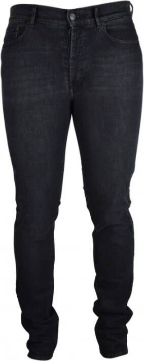 Givenchy Slim-Fit Zwarte Stretch Katoenen Jeans Zwart Heren