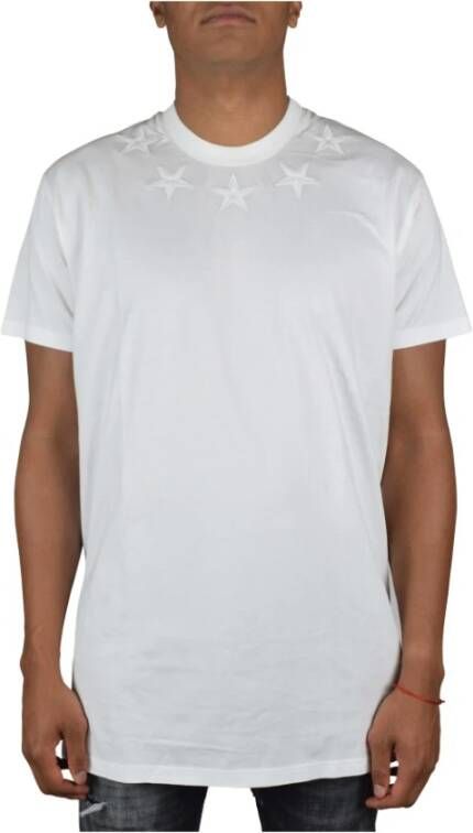 Givenchy Stijlvol Wit Ster Geborduurd T-Shirt voor Heren White Heren