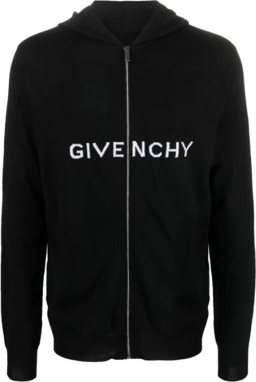 Givenchy Stijlvolle rits-sweatshirt Zwart Heren