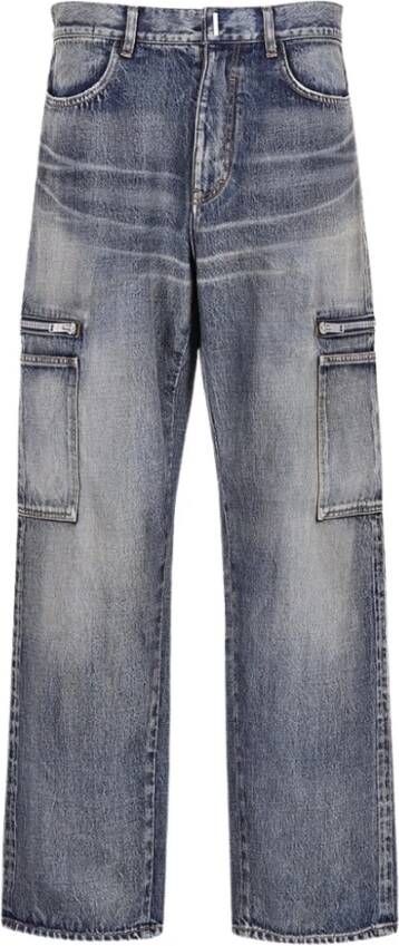 Givenchy Stijlvolle Straight Jeans voor Heren Blauw Heren