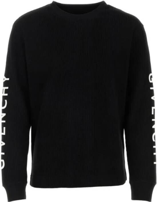 Givenchy Stijlvolle zwarte sweatshirt met handtekening Zwart Heren