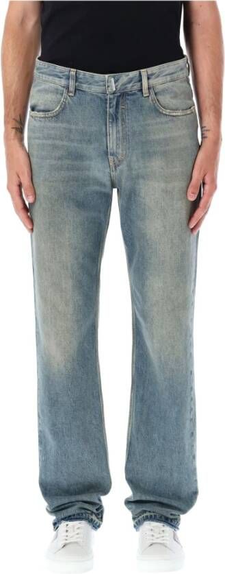 Givenchy Straight Fit Denim Jeans Blue Heren