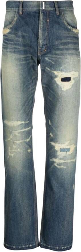 Givenchy Straight Jeans Blauw Heren