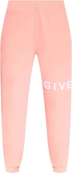 Givenchy Sweatpants met logo Roze Dames
