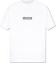 Givenchy Logo Print Crewneck T-shirts en Polos White Heren - Thumbnail 1