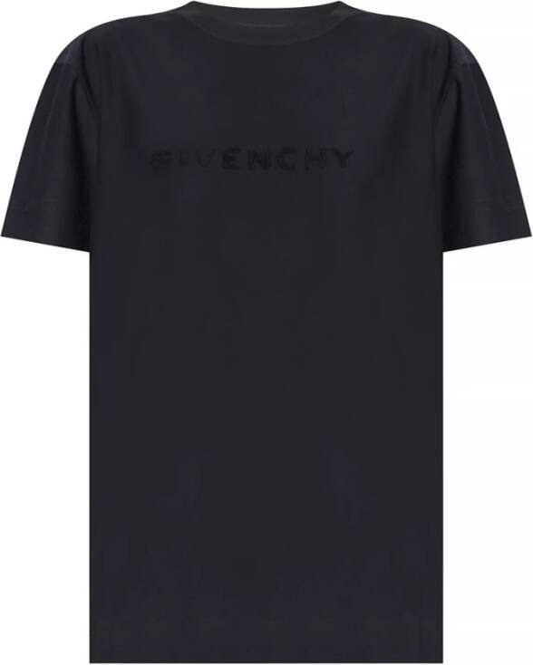 Givenchy T-shirt met TerryColoth-logo Zwart Dames