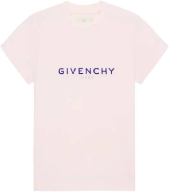 Givenchy Essentieel en iconisch -logo-t-shirt voor een casual en exclusieve stijl Roze Dames