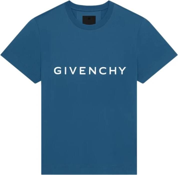 Givenchy T-Shirts Blauw Heren