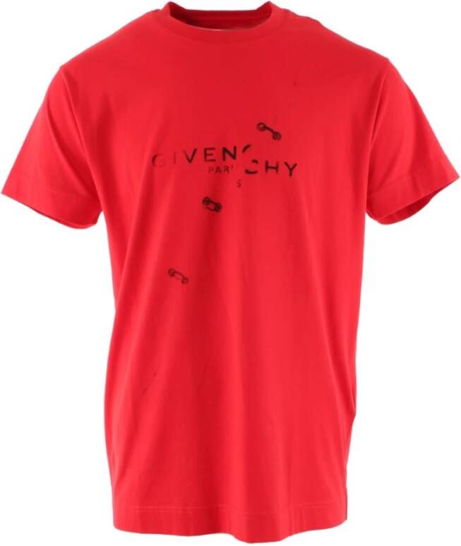 Givenchy T-shirts Rood Heren