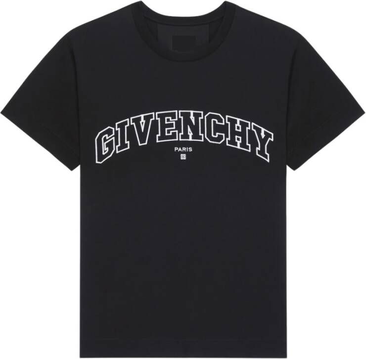 Givenchy Logo-geërgeerd T-shirt Zwart Heren