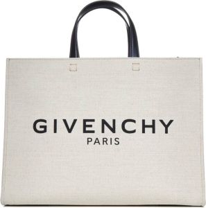 Givenchy Witte Tote Tas met Handtekening Print Wit Dames
