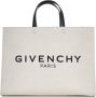 Givenchy Geometrische Katoenen Handtas met Leren Handvat Beige Dames - Thumbnail 2