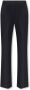 Givenchy Wide-Leg Pleat-Front Broek Black Dames - Thumbnail 1