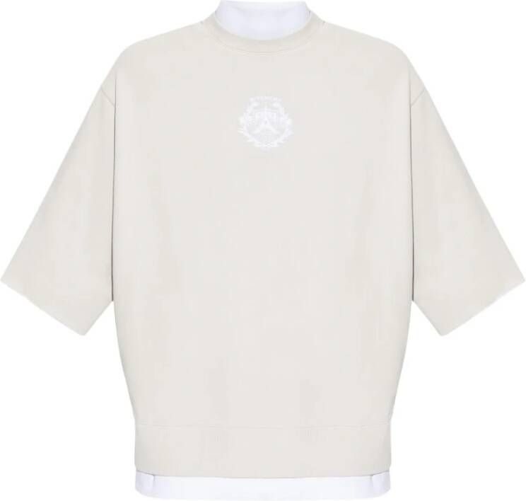 Givenchy Tweelaagse sweatshirt met korte mouwen Grijs Heren