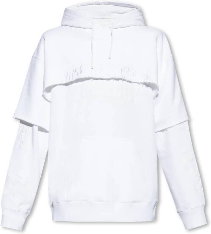 Givenchy Two-layer hoodie Wit Heren