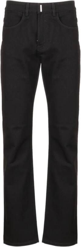 Givenchy Uitlopende katoenen denim jeans Zwart Dames