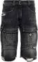 Givenchy Versleten Denim Cargo Shorts Zwart Dames - Thumbnail 1