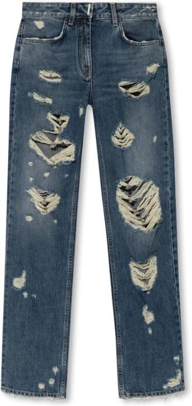 Givenchy Versleten jeans Blauw Dames