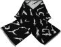 Givenchy Logo Details Unisex Sjaal Zwart en Wit Zwart Unisex - Thumbnail 3