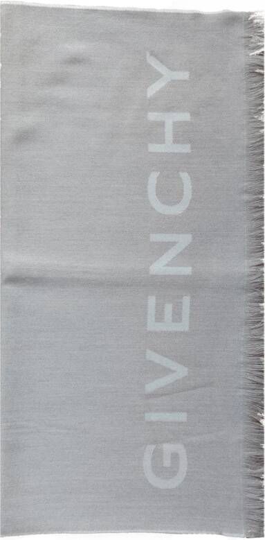 Givenchy Winter Sjaals Twee-Tone Franje Sjaal Beige Dames