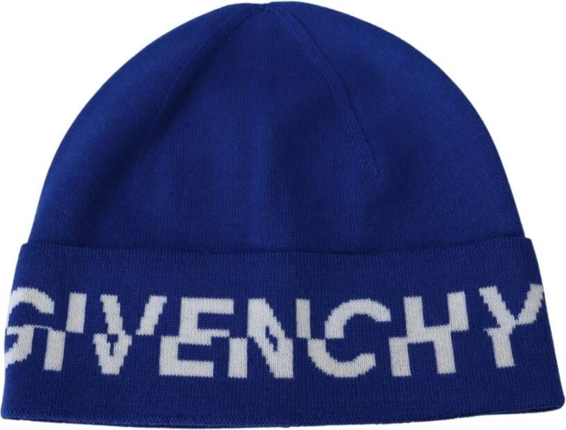 Givenchy Winter warme beanie Blauw Unisex