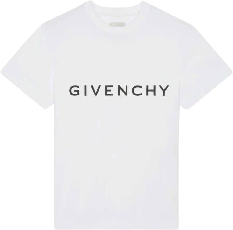 Givenchy Wit Slim Fit T-Shirt White Heren