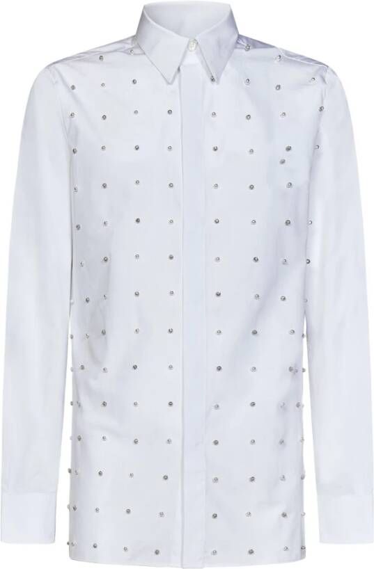 Givenchy Witte Geborduurde Overhemd White Heren