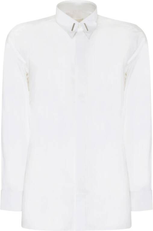 Givenchy Witte Katoenen Slim Fit Overhemd White Heren