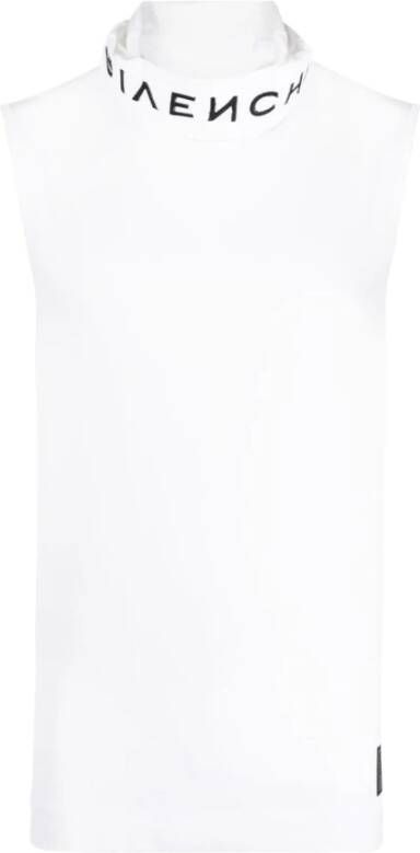 Givenchy Witte Mouwloze Balaclava Top Wit Heren