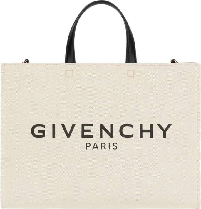 Givenchy Witte Tote Tas met Handtekening Print Wit Dames
