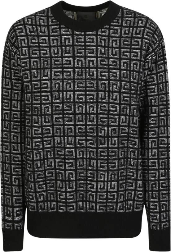 Givenchy Wool Blend Pullover met iconisch 4G -motief door ; Ideaal voor de koudste dagen terwijl ze casual maar modieus blijven Zwart Dames