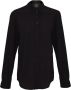 Givenchy Zijden blouse met knoopkraag en 4-G-logo Zwart Dames - Thumbnail 1