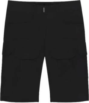 Givenchy Zijden Cargo Bermuda Shorts Zwart Dames