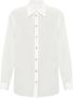 Givenchy Witte Zijden Strass Detail Shirt White Dames - Thumbnail 1