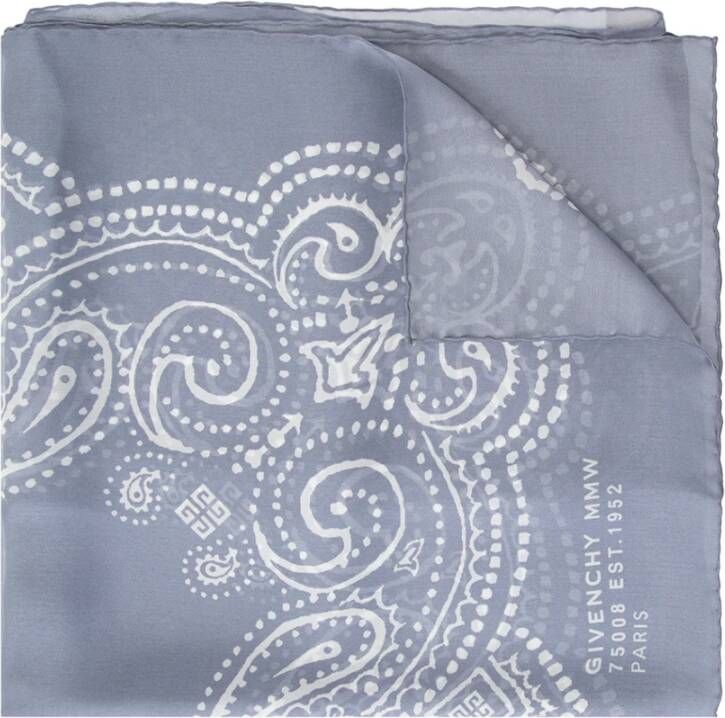 Givenchy Zijden sjaal Blauw Dames