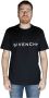 Givenchy Zwart Archetype Logo T-Shirt Zwart Heren - Thumbnail 1