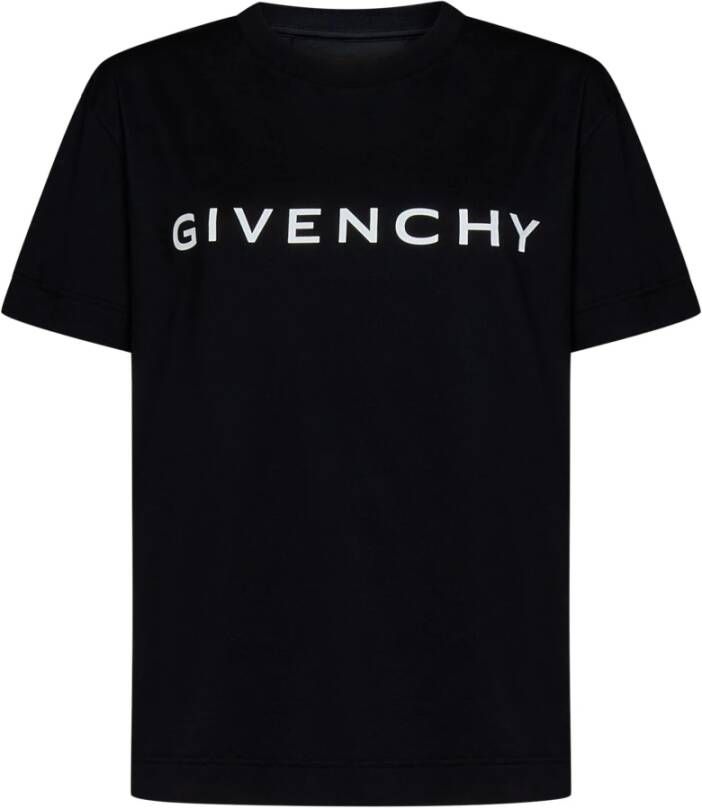 Givenchy Zwart Archetype T-Shirt voor Vrouwen Zwart Dames
